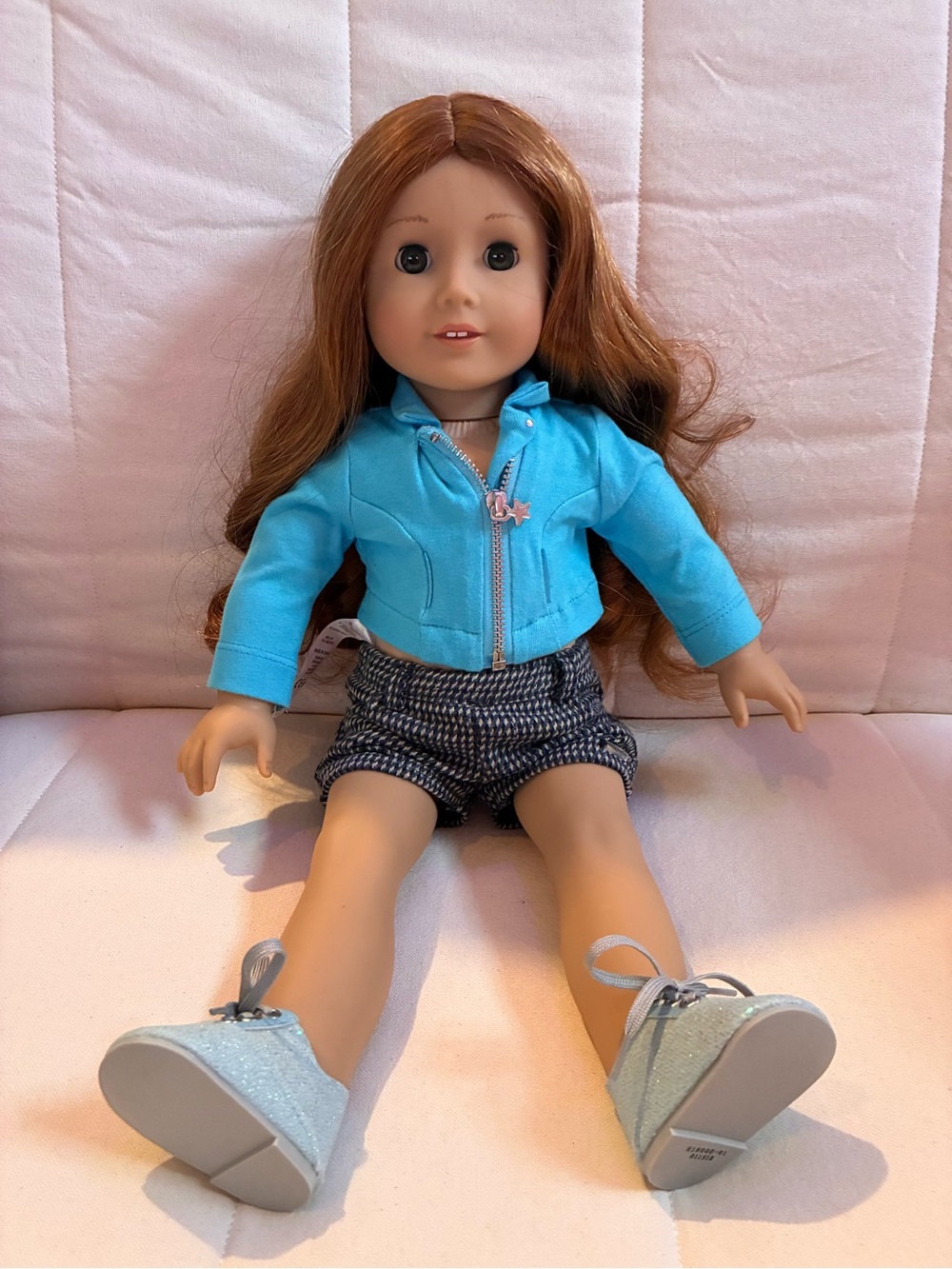 American Girl Doll 18” 2017 Red Hair Green Eyes
